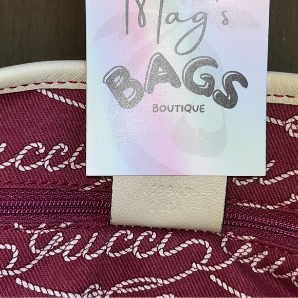 ⚓️ Gucci: Anchor Cruise Charm Keychain Script Logo Boston Shoulder Bag *RARE* - Picture 15 of 17